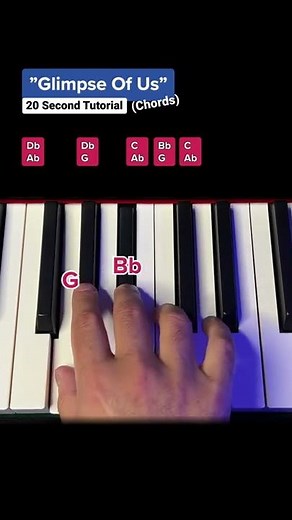 How to play „GLIMPSE OF US“ (Chords) - Easy Piano Tutorial #pianotutorial #learnpiano #pianolessons