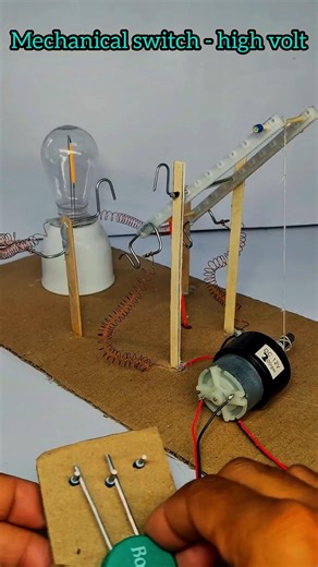 I Created a Working High Voltage Mechanism #tech #diy #shorts