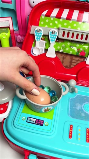 Unbelievable ASMR sounds from Kitchen toys #asmr #cookware #kitchenset