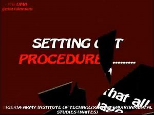 SETTING OUT PRACTICAL BY NAITES STUDENT OF BUILDING TECH DEPARTMENT PART ONE