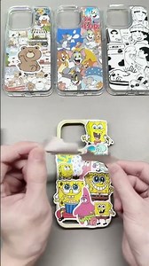 Spongebob mobile phone case#phonecases #diy #diyphonecase #phoneaccessories #iphone17#sticker#iphone