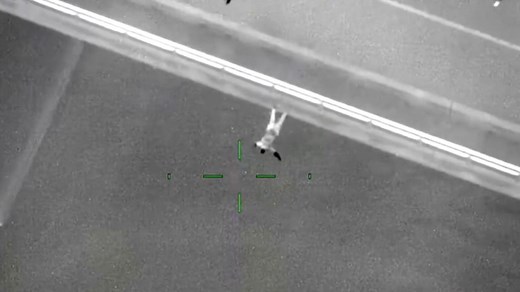 Video captures suspected car thief jumping off Florida bridge after crash during chase