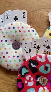 Playing Card Holder: Upcycled Fabric Covered Cds - Etsy UK