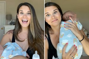Mum shares ‘wiggle butt’ burping hack which ‘works 99.9% of the time’