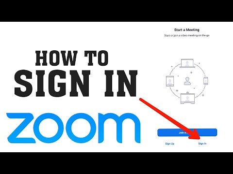 How To Sign in Zoom Cloud Meetings App