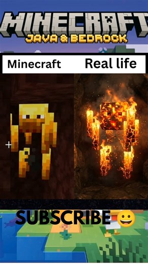 Minecraft Nether Mobs In Real Life #minecraft #minecraft in real life #creeper