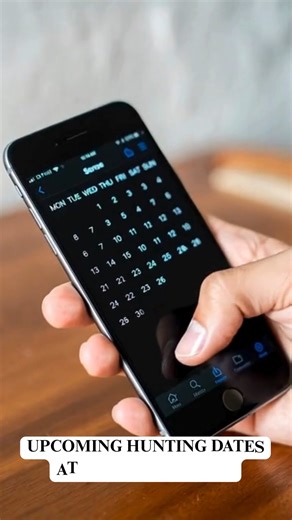 Plan ahead like a pro. Your upcoming hunting dates — all in one clean calendar. Check it before the season sneaks up. 📲✔️ #HuntCalendar #SeasonUpdates #PlanYourSeason #OutdoorApp #HuntSmart #StayReady #KnowTheRules #WildlifeUpdate #HuntingCommunity #HuntToday #FieldReady #OutdoorTools | Hunterizer