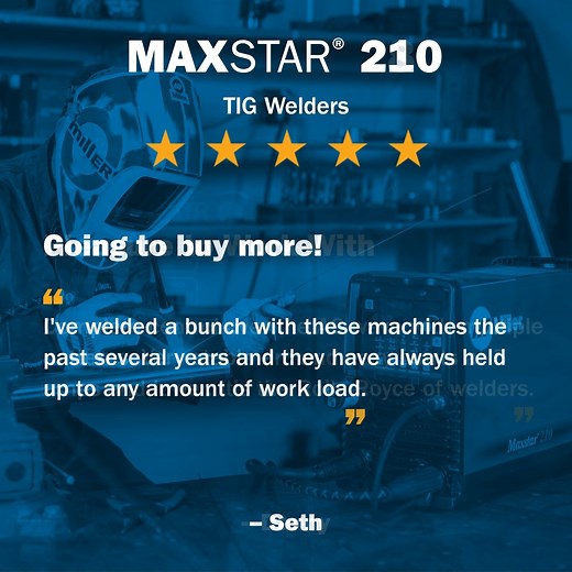 Portable. Durable. Powerful. The Maxstar® 210 and 280 bring your best welds anywhere you go. Take it from the welders who know! bit.ly/3ibZRrK | Miller Welders