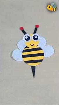 Cute Paper Bee 🐝 | Easy DIY Craft | #diy