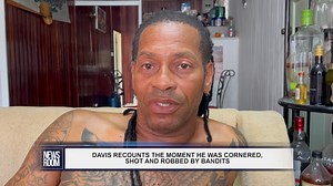 86K views · 1.7K reactions | WATCH II Jermaine Davis called 'Big Red' who was shot by bandits while in Castello Housing Scheme, La Penitence, Georgetown on Tuesday night was released from hospital after undergoing a minor surgery. He sustained on gunshot wound to his right thigh and was robbed of his cellphone and cash. In this interview he recounts the moment he was cornered, shot and robbed. | News Room | Facebook