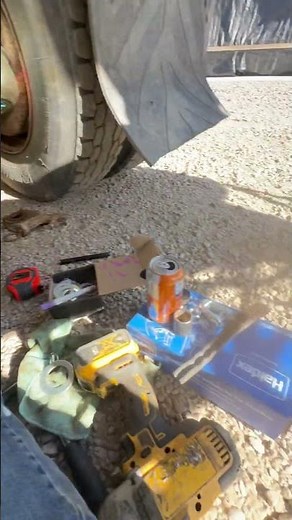 Replacing slack adjusters and air brake chambers on Mack truck