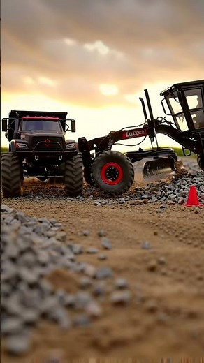 RC Heavy Equipment Dominates Mud & Gravel! Bulldozer & Loader Action 🚧⚡️
