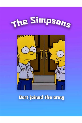Bart joined the army #fouyoupage #thesimpsons | Bart Simpsons