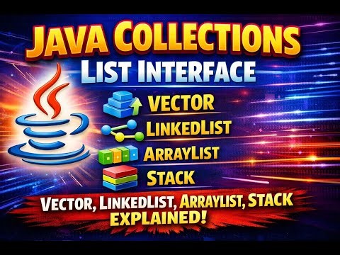 Collections-Vector,LinkedList,ArrayList&Stack