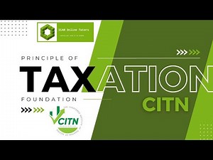 PT - Introduction to Taxation