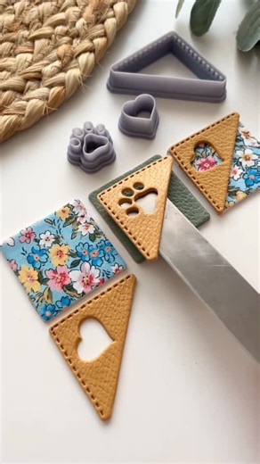 VeeClayDesign on Instagram: "I forgot to include these clips in the original Reel from 2 days ago 🙈 And obviously I can’t not use them… So here we go — a bonus Reel! 🎬🐾 #polymerclayearrings #polymerclay #clayslab #clayartist #clayearrings"