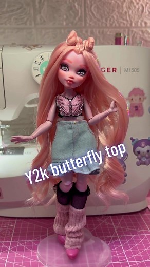 DIY Y2K Butterfly Top Tutorial for Dolls