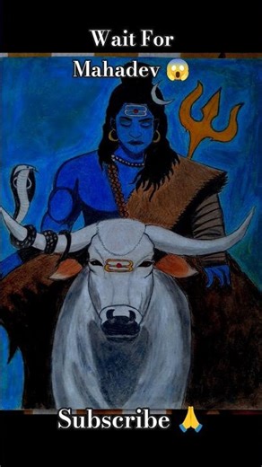 Mahadev drawing | #art #god #mahadev #shorts 😱👍🙏