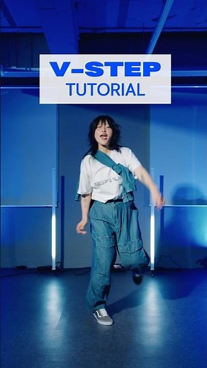 ✌🏾V-step(crab) Tutorial : learn the V-step with me👟#shuffle #step #footwork
