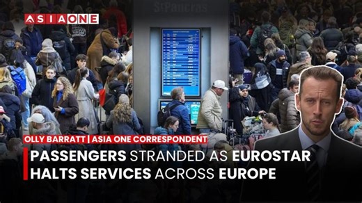 Passengers Stranded as Eurostar Halts Services Across Europe | Explained by Olly Barratt | Asia One | Olly Barratt