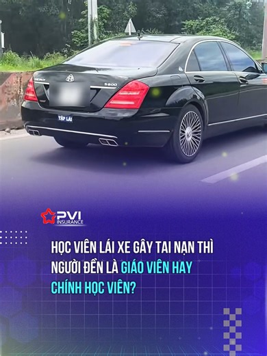 Học viên lái xe gây tai nạn thì người phải đền là giáo viên hay chính học viên? #giaothong #baohiemoto #baohiemtnds #baohiemxePVI