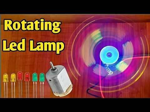 Making a Rotating Lamp LED With a Dc Motor|Rotating LED Lamp