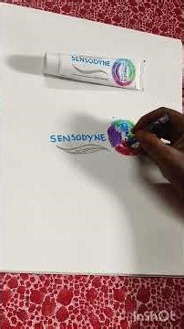 How to draw | Sensodyne toothpaste || easily with the pastel colours #shorts #youtubeshorts #drawing