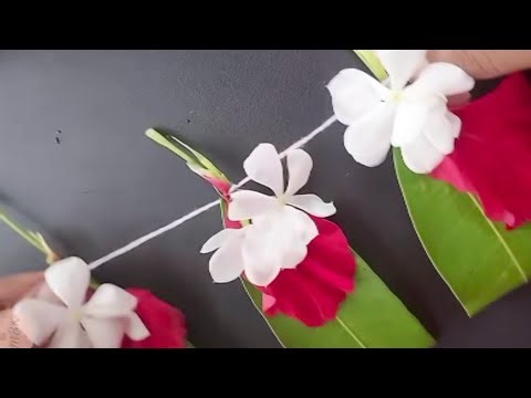 How to make special diwali toran/ natural flower and leaf toran/ Diwali decoration ideas/