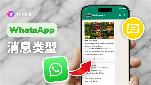 WhatsApp消息类型详解：模板消息 vs 自由消息 ｜ 🚀 YCloud实用指南