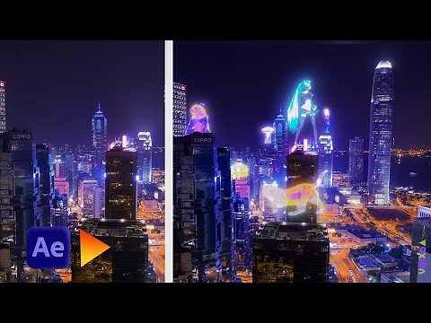 how to make Sci-fi City in After Effects | hologram in 5min | blade runner ?