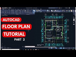 How to draw a perfect floor plan in AutoCAD. # PART 2