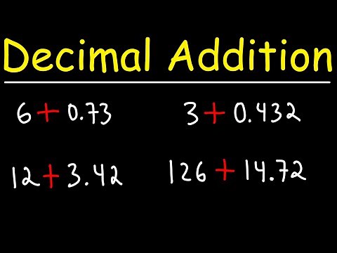 How To Add Decimals and Whole Numbers