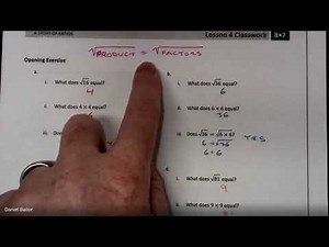 8th Grade Eureka Math Module 7: Lesson 4 - Simplify Square Roots