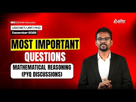 UGC NET Paper 1 | Mathematical Reasoning | Most Important Questions