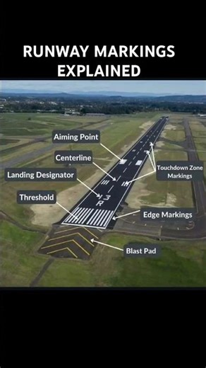 Runway Markings Explained ✈️ | Threshold, Centerline, Aiming Point & More #Aviation #pilottraining