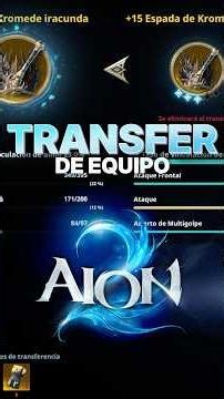 Transferencia en AION 2: cómo pasar el encantamiento de una pieza a otra