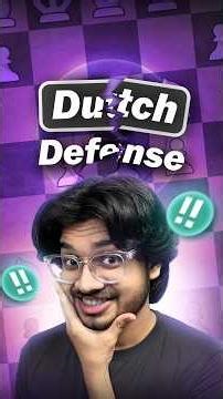 Dutch Defense Players HATE This Trap! #chess #chessopenings #chesstraps #chesstricks #shorts