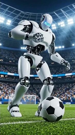 Robot#football#playing#animation#shorts#tranding