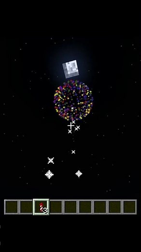 How to make colorful fireworks | Minecraft Shorts