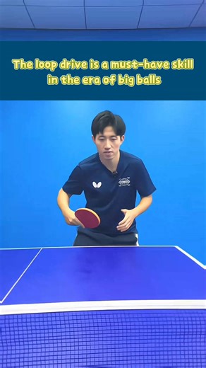 The loop drive is a must-have skill in the era of big balls #tabletennistutorial #tabletennislove #tabletennis | Fun bee