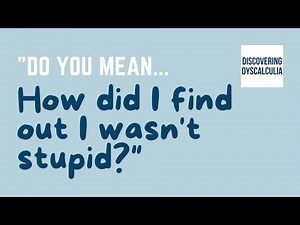 Adults with Dyscalculia - Interview Clip