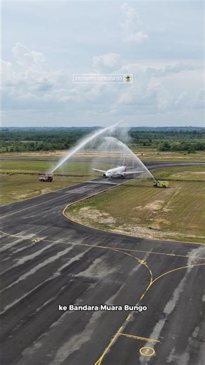 Batik Air inaugural flight from Jakarta to Muara Bungo in the western region of Jambi Province.#B...