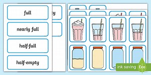Capacity Matching Cards EYFS