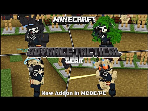 Advance Tactical Gear v1.1.2 NEW ADDON by: V19BT with Shadow Company v0.2 addon | Minecraft BE/PE🪖🔥
