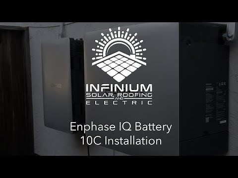 Enphase IQ Battery 10C Installation - Infinium Solar Roofing and Electric