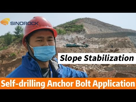 Slope Stabilization: With Self drilling Anchor Bolt