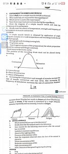 A. EXPERIMENT ON NERVE AND MUSCLEi. State briefly how a simpl... | Filo
