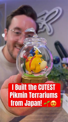 I Built the CUTEST Pikmin Terrariums from Japan! 🌱😍​ (RE-MENT Blind Boxes)