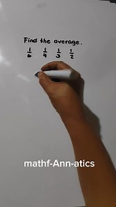 3.8K views · 48 reactions | Average of fractions, how to solve. ✌️ #learning #average #basic #fractions | Math Fannatics | Facebook