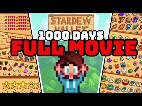 1000 Days FULL MOVIE | Stardew Valley as a BRAND NEW PLAYER!